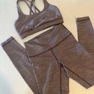 Lululemon Luxtreme Leggings and Sports Bra
